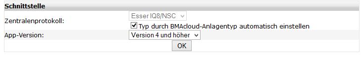 Bitte darauf achten, dass die App-Version auf V4 und höher steht, sonst funktionieren diverse Funktionen in der BMAcloud nicht.