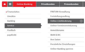 Online-Produkte Service-Center Online-Banking Limitänderung Online-Terminvereinbarung Online-Produkte Online-Banking Limitänderung Mit wenigen Schritten ist Ihr neues Konto beantragt, eine