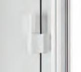 Aluminium-Innendrücker ThermoSafe Haustüren sind serienmäßig mit dem formschönen, serienmäßig in Weiß einbrennlackierten