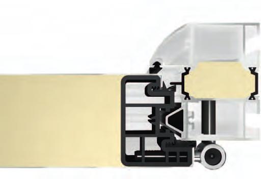 THERMOPLUS Konstruktion Ausstattung vollflächiges, 65 mm dickes Stahl-Türblatt mit innenliegendem Flügelprofil und Dickfalz-Ausführung thermische Trennung und höhere Stabilität