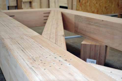 P 3 Thema des Monats Ingenieurholzbau Produktionshalle Premiere im Gewerbebau Die hohe Leistungsfähigkeit der Baubuche war für die I+R Holzbau in Lauterach (A) einer der Gründe, um in ihre neue