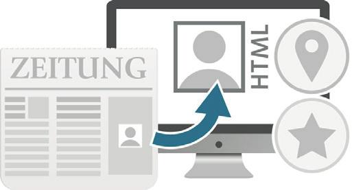 Crossmedia Premium National Ihre Print-Stellenanzeige in einer der ausgewählten Wochen- und Tageszeitungen des Mediennetzwerkes; zusätzlich als eine in HTML optimierte Online-Stellenanzeige auf
