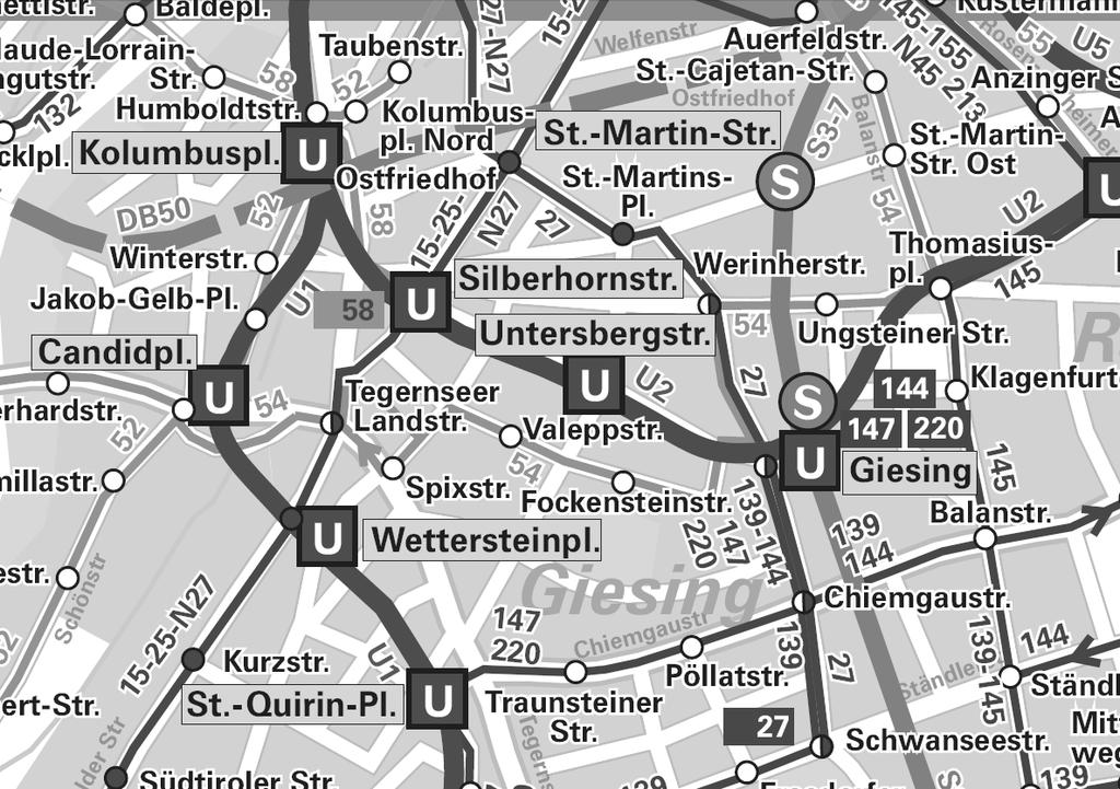 Tram: Nachtverkehr Giesing - Planung N27 Neue Ringbuslinie N43/N44 X Neue Ringbuslinie
