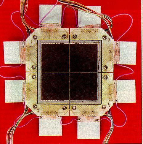 Räumliche Auflösung Pixelskala Abbildung: Mosaik aus vier CCD-Chips mit jeweils 2048 2048