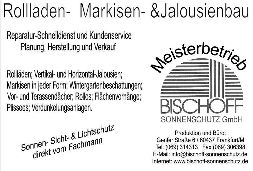 Seite 11 Nieder-Eschbacher Anzeiger 55. Jahrgang Nr. 17/18 17. November 2017 Tore Türen Antriebe Haustüren Beratung Aufmaß Montage Wartung Ausstellung Gebr. E. u. H. Oechsler 60437 Frankfurt/M.