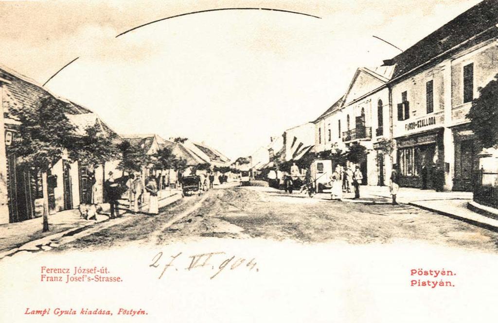 Prízemné budovy na ľavej strane zväčša vystriedali honosnejšie objekty. One of Lampl s postcards sent in 1904, capturing today s Winter Street.