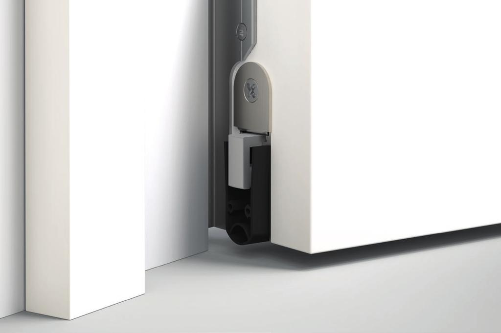 BD + Bandseitiges Schutzprofil für stumpfe Türen mit Bodendichtung alt serienmäßig vorgerüstet für