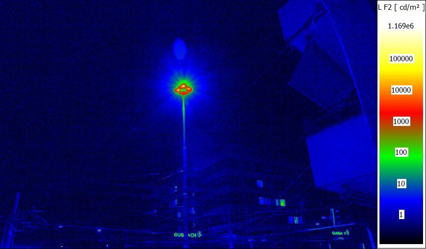 Immissionsmessung bei einer Wohnung in der Stadt Zürich Messung mit Leuchtdichtekamera und