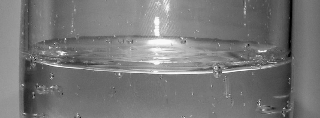 Kurz danach wurden nebenstehende Bilder aufgenommen. Ordne den Bildern das richtige Mineralwasser zu: spritziges Wasser Glas 2 stilles Wasser Glas 1 Begründe deine Zuordnung.