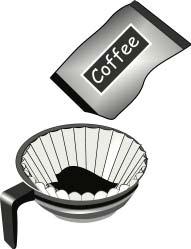 Fügen Sie 95-125 g Kaffee (Restaurant Catering