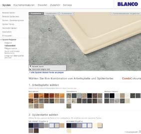 BLANCO-Onlineservices: Spülenkonfigurator und Farbassistent Vielfalt leicht konfigurieren service Die idealen Helfer fürs Verkaufsgespräch: Auf blanco-germany.