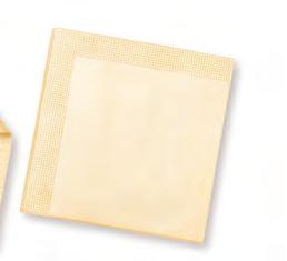 Binden, mit Tissue-Beschichtung und integrierter Folie Mit Auffangtasche Runder