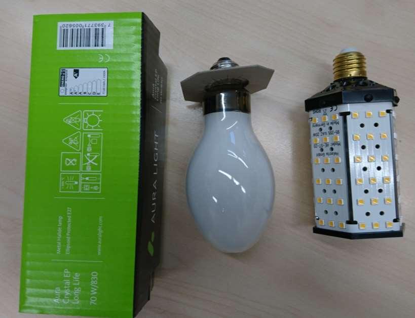 Straßenbeleuchtung Natriumdampflampe LED Retrofit Quelle: Oscar