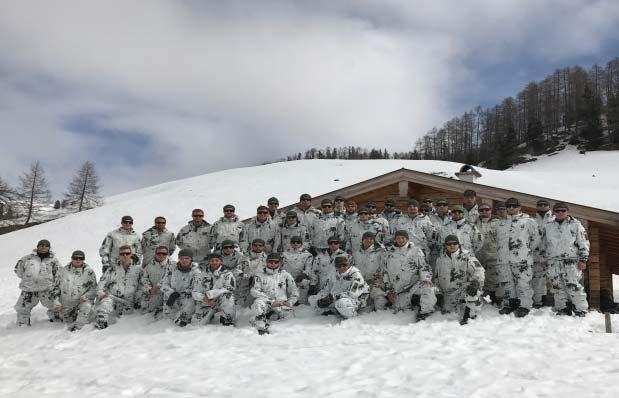 Skitour der Offizieranwärter Schönau am Königssee, 20. März 2017. 35 Offizieranwärter absolvierten während ihres Truppenpraktikums eine Skitour auf den Jenner- Sattel.