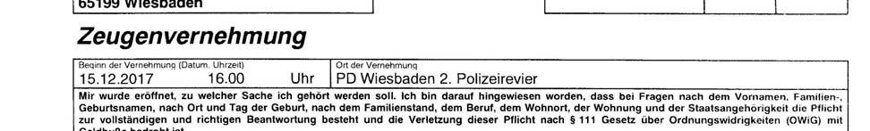 2 B 114 Zur Sache: Ich bin als Hausdetektiv im Großmarkt Müller seit 3 Jahren tätig. Heute Mittag hielt ich mich in der Nähe der Kasse auf.