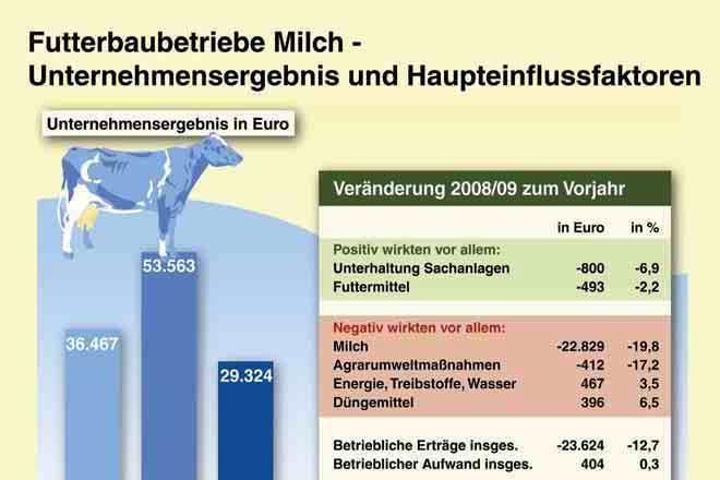 Rindermäster und Mutterkuhhalter mit starken Einbußen Die vorwiegend auf Rindermast und Mutterkuhhaltung spezialisierten "sonstigen Futterbaubetriebe" erreichten im Wirtschaftsjahr 2008/09 lediglich