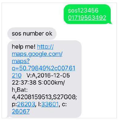 soll! Wenn der SOS-Knopf am NotrufFINDer drei Sekunden lang gedrückt wird, sendet das Gerät eine SMS mit dem Inhalt: an alle autorisierten Nummern. helpme!+informationen 6.