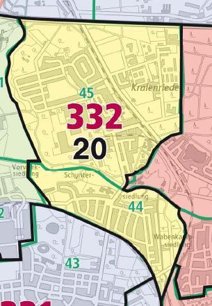 Stadtteilprofile 13 1 Einwohner 31.. 1 133 7 1 3 19 u. -u.1 1-u. -u. -u. -u. -u.7 7u.ä. 7 9 1 11 Pb Kralenriede / Schuntersiedlung Identisch mit Stadtbezirk 33 Umfasst die Stat. Bezirke und 3 1 31.. u. -u.1 1-u. -u. -u. -u. -u.7 7u.ä. 1 Anteil Arbeitsloser an den - unter jährigen in 7 9 1 11.