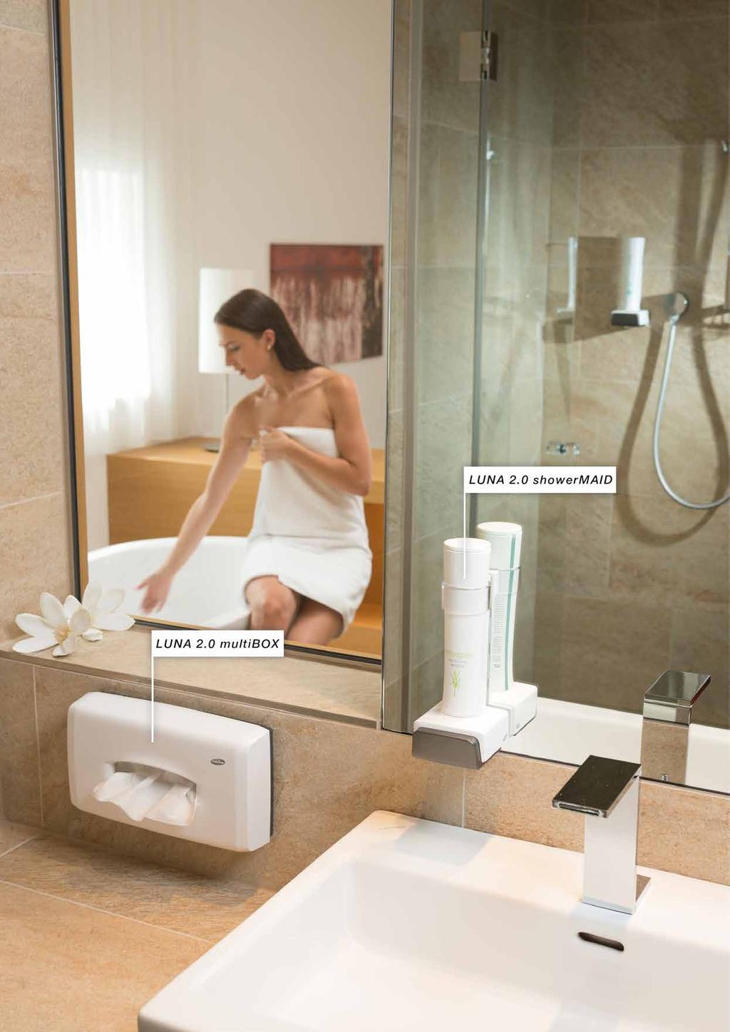 LUNA 2.0 Für jedes Hotelzimmer. waschraumhygiene Die Qualität entscheidet, ob sich der Gast wohlfühlt. Das gilt besonders fürs Hotelzimmer.