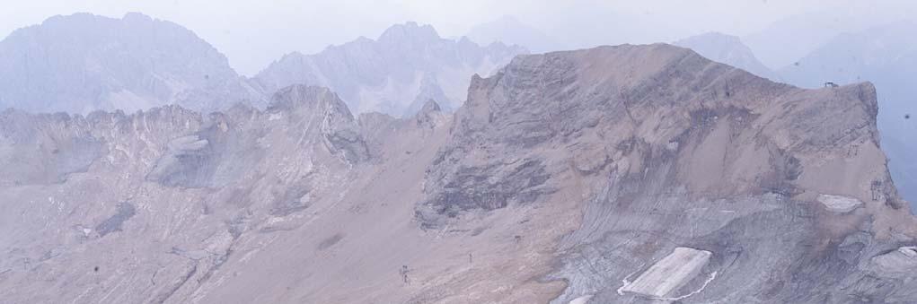 Gletscherschwund in den Alpen Zugspitzgletscher 26.