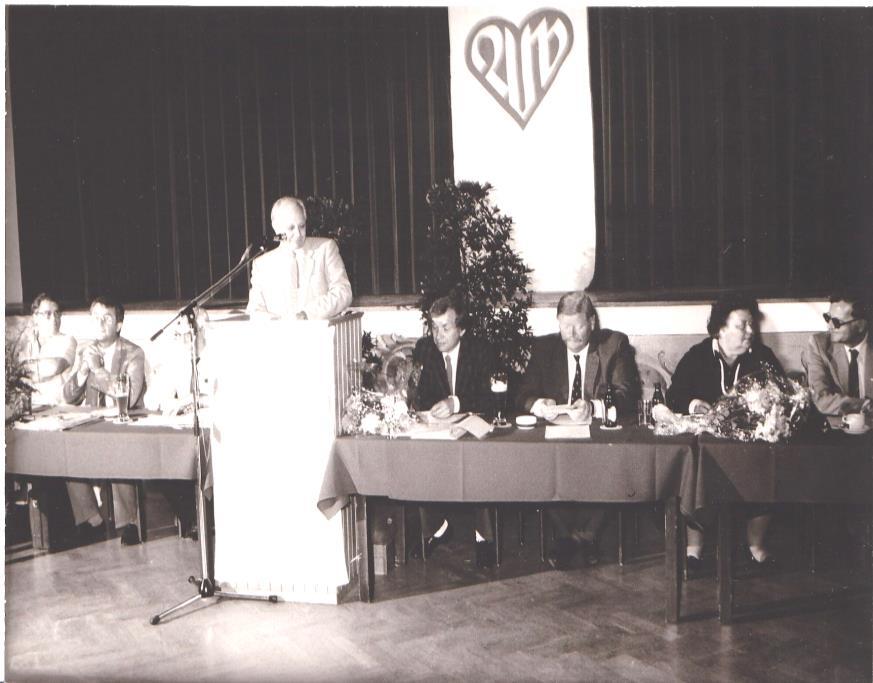 24.05.1986 Bei der Kreiskonferenz des Kreisverbandes Rosenheim- Land in Prien wird Karl Plisch als Kreisvorsitzender bestätigt.
