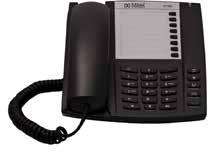 Analoge Telefone MITEL 6710 Das Mitel 6710 ist ein analoges Telefon, das über den Kommunikationsserver (Analog-Adapter), an den es angeschlossen ist, mit Strom versorgt wird.