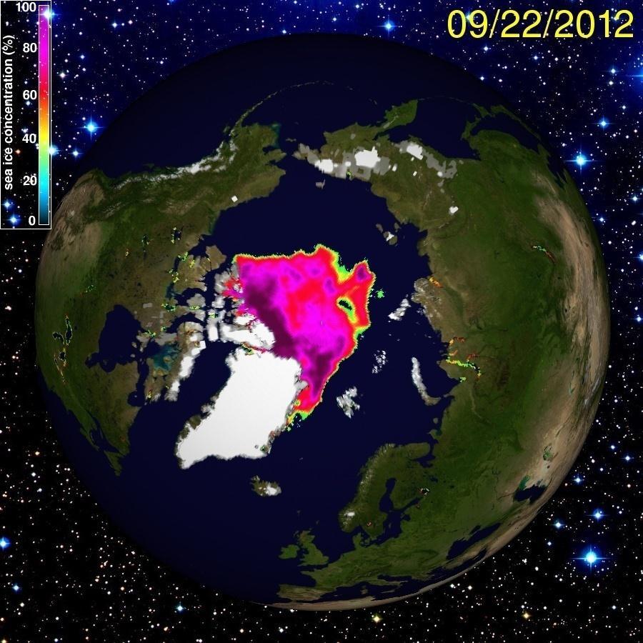Arktisches Meereis - 2012