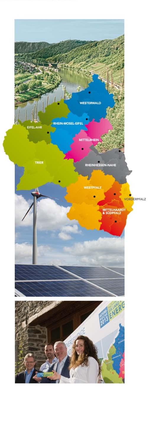 DIE ENERGIEAGENTUR RHEINLAND PFALZ» die landesweite Plattform für die Energiewende» informiert, vernetzt und unterstützt Energiewende Akteure in Kommunen, Unternehmen, Organisationen, Bürgerinnen und