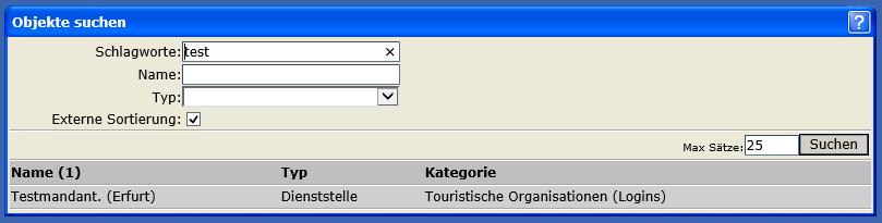 Backoffice Touristische Organisation