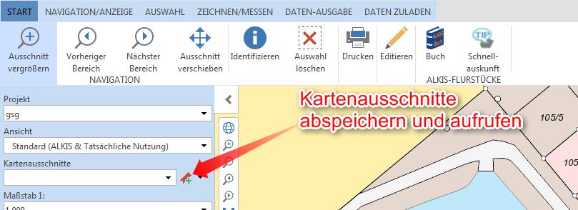 Bitte beachten: Nach dem Bayerischen Datenschutzgesetz und der ALB-Abrufverordnung Bayern werden die Eigentümer- Abfragen von der Software automatisch protokolliert (wer hat