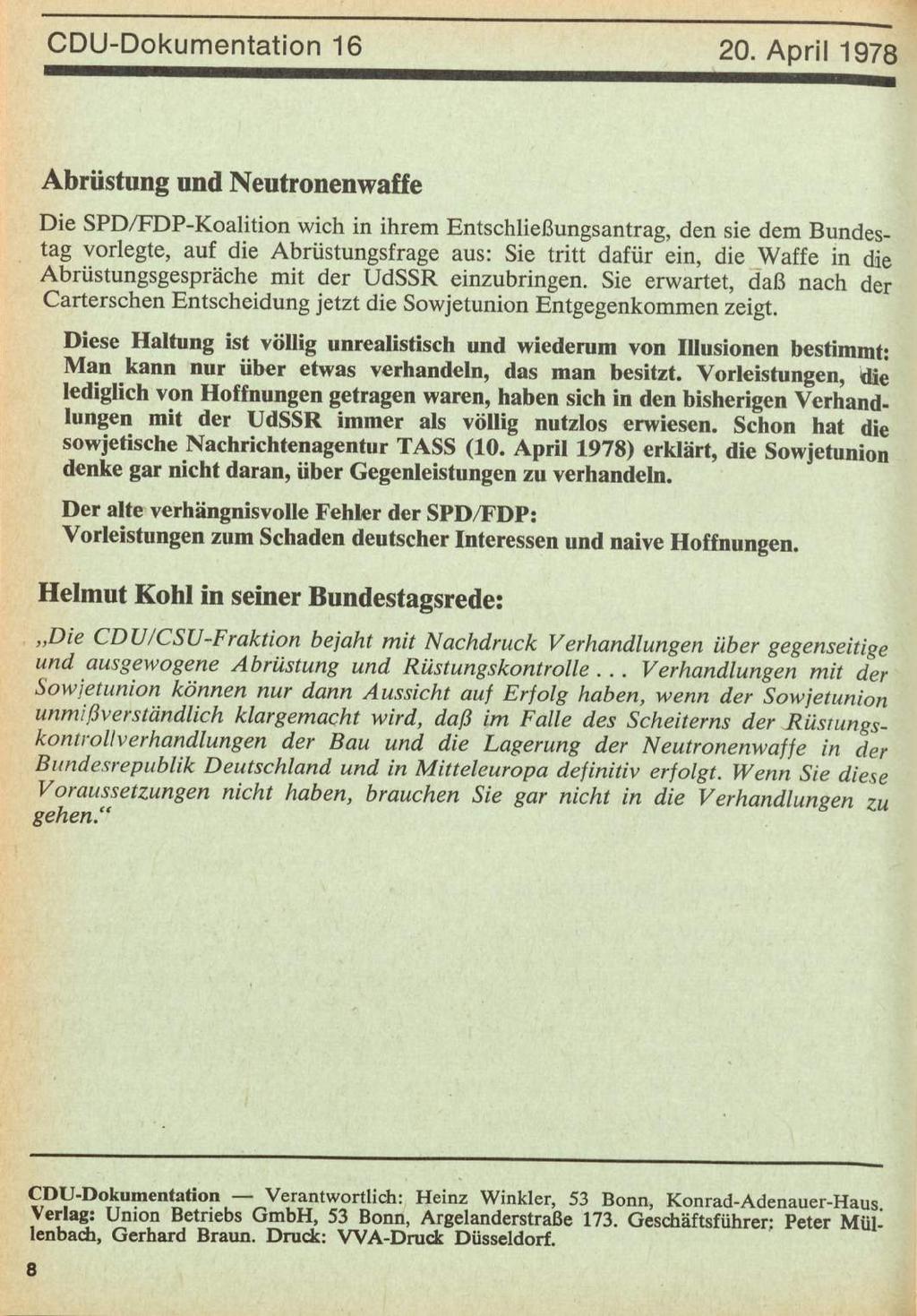 CDU-Dokumentation 16 20.