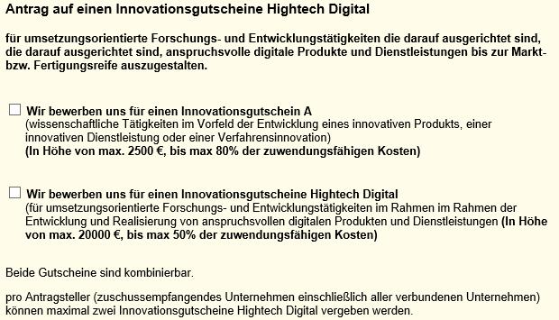 Innovationgutscheine IHK-IWW Quelle: Antrag unter