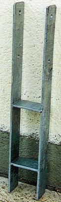 5 cm (Lichte Weite), geeignet für schwere und hohe Sichtschutzwände und Holzkonstruktionen.
