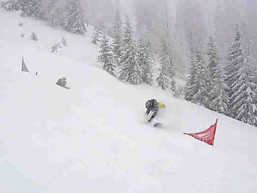 Snowboard Landesmeisterschaft 20. Februar 2012 Boarderchallenge in nackten Zahlen 0 ð Sicht Null! Das Hochkar präsentierte sich wieder einmal im dichtesten Nebelkleid.
