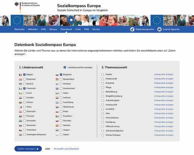 Sie können so Infos über die Länder bekommen Sie wollen etwas darüber lesen: Wie die Länder in der Europäischen Union sind.