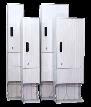 Leer-Verteilersäulen Serie 300 ELSTA MOSDORFER Säulen aus heißverpresstem, glasfaserverstärktem duroplastischem Polyester sind die ideale Lösung für alle Aufgabenstellungen, in denen Säulen für den