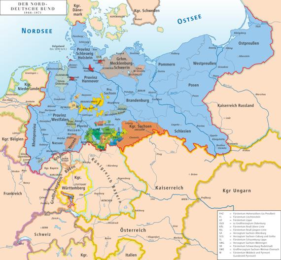 1866: Deutscher Krieg Nach der Niederlage Österreichs im Deutschen Krieg (1866) wird der Deutsche Bund