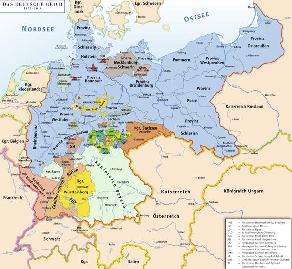1870: Deutsch-französischer Krieg Während Österreich 1867 einen neuen Staatenbund, nämlich das Kaiserreich Österreich-Ungarn