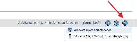 WINDOWS CLIENT HERUNTERLADEN Um den InfoRAUM Windows Client installieren zu können, müssen Sie zuerst die Installationsdatei herunterladen.