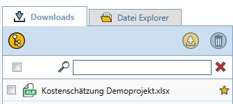 Dateimanager Der Dateimanager ist das Kernstück des InfoRAUM Windows Clients. Hier können sowohl von InfoRAUM heruntergeladene Dokumente verwaltet als auch neue Dokumente hinzugefügt werden.