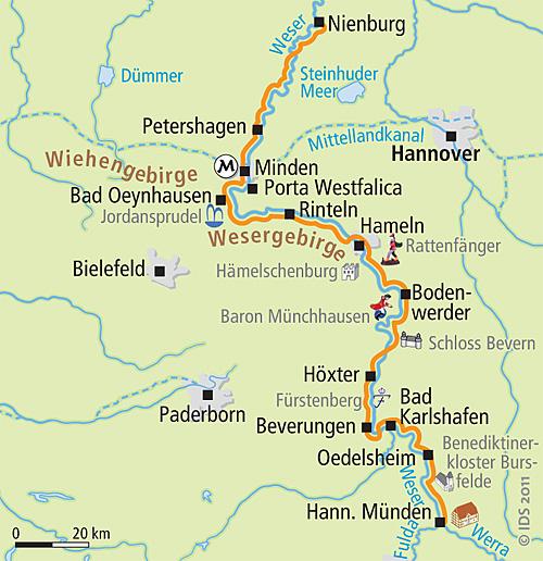 1. Tag Hann. Münden Anreise Willkommen in Hann. Münden, der "3-Flüsse-Stadt", wo sich Fulda und Werra zur Weser vereinigen.