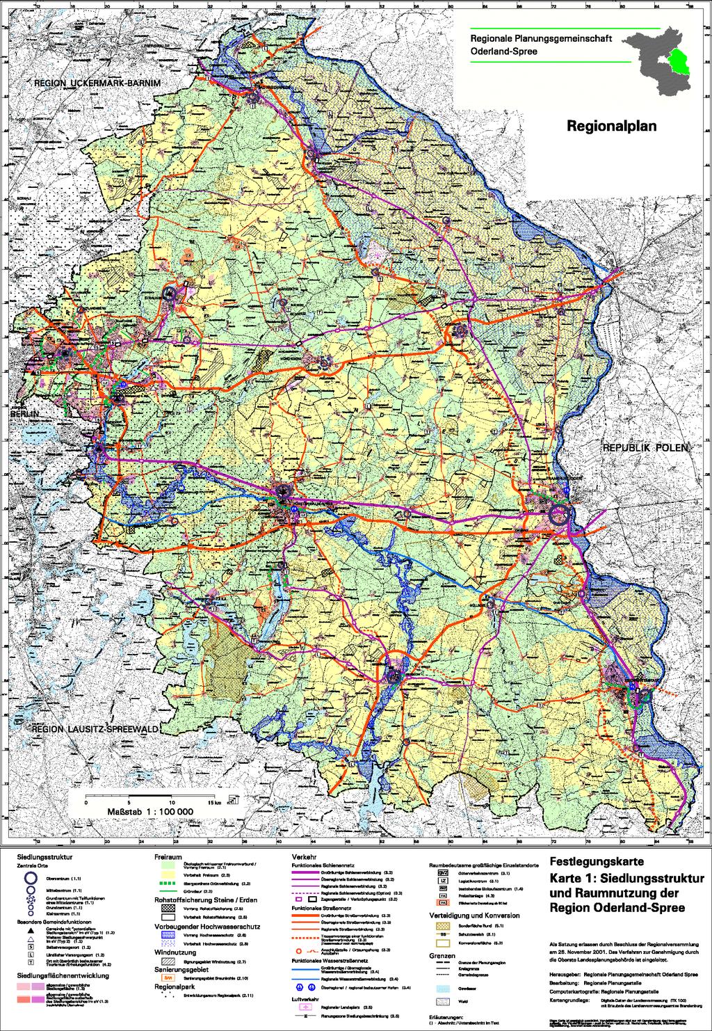 1. Formelle Regionalplanung Integrierter Regionalplan 1996 frühzeitige TÖB-Beteiligung Regionales Leitbild und Teilpläne Zentrale Orte, Bevölkerung, Verkehr und Rohstoffsicherung (Planvorentwurf)