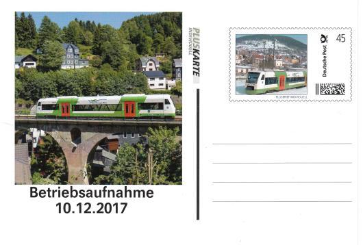 17 Pluskarte mit der Abbildung STB und Sonderstempel vom 10.12.