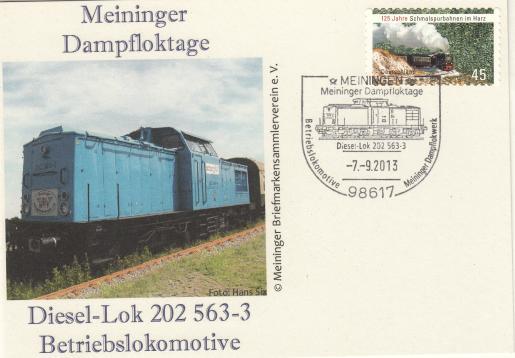 Schmalspurbahn im Harz: 0,45 Souvenirkarte