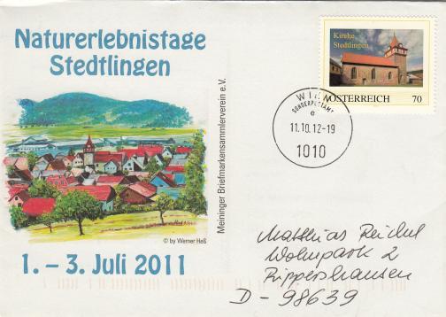 Post Wien und personalisierter Marke (Österr.