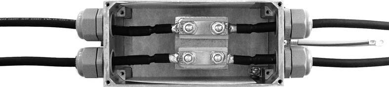 1 Ausführung Folgende Abbildung zeigt den verkabelten Anschlussverteiler TVS10A für einen Linienleiterstrom von 60 A: 441166091 Folgende Abbildung zeigt den verkabelten Anschlussverteiler TVS10A für