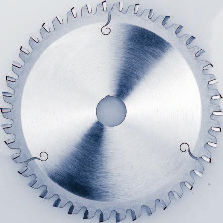 Universal-Kreissägeblätter TF negativ / NE 1 3 speziell geeignet für NE Metalle und Kunststoff sowie Verbund- und Mixmaterialien 3 zum Einsatz auf Handmaschinen 141002 150 2,8/2,0 20 42 TF neg.