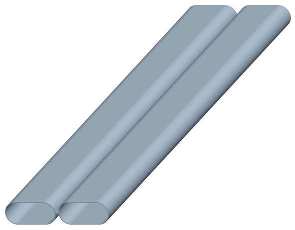 Vorteile Flacher 70 mm hoher Doppelkanal als Verbindungselement zwischen Lüftungsgerät und Verteiler oder zur optimalen Luftführung zwischen zwei Verteilern in verschiedenen Etagen Die mit