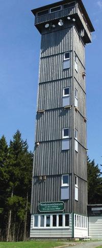 Ausgestaltung des Aschberg-Turmes inklusive Artenschutzmaßnahme Der 1999 errichtete Aussichtsturm auf dem Aschberg (936 mnn) in Klingenthal/V.