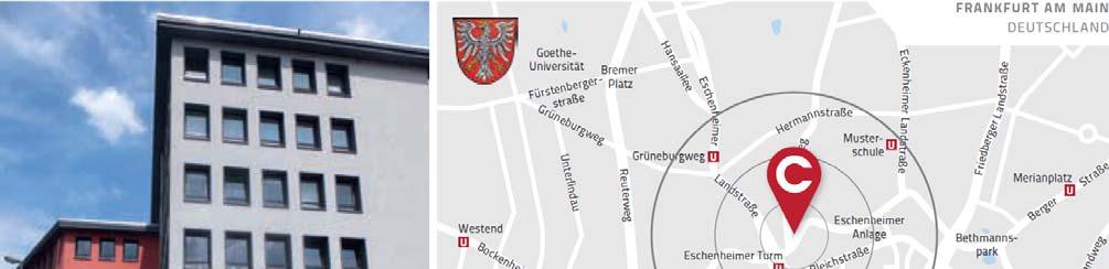 NEUERWERB: FRANKFURT AM MAIN Ärztehaus in prominenter Citylage * Lage: Hervorragende City-Lage Verkehrsanbindung: U-Bahnstation und Bushaltestelle direkt vor dem Haus